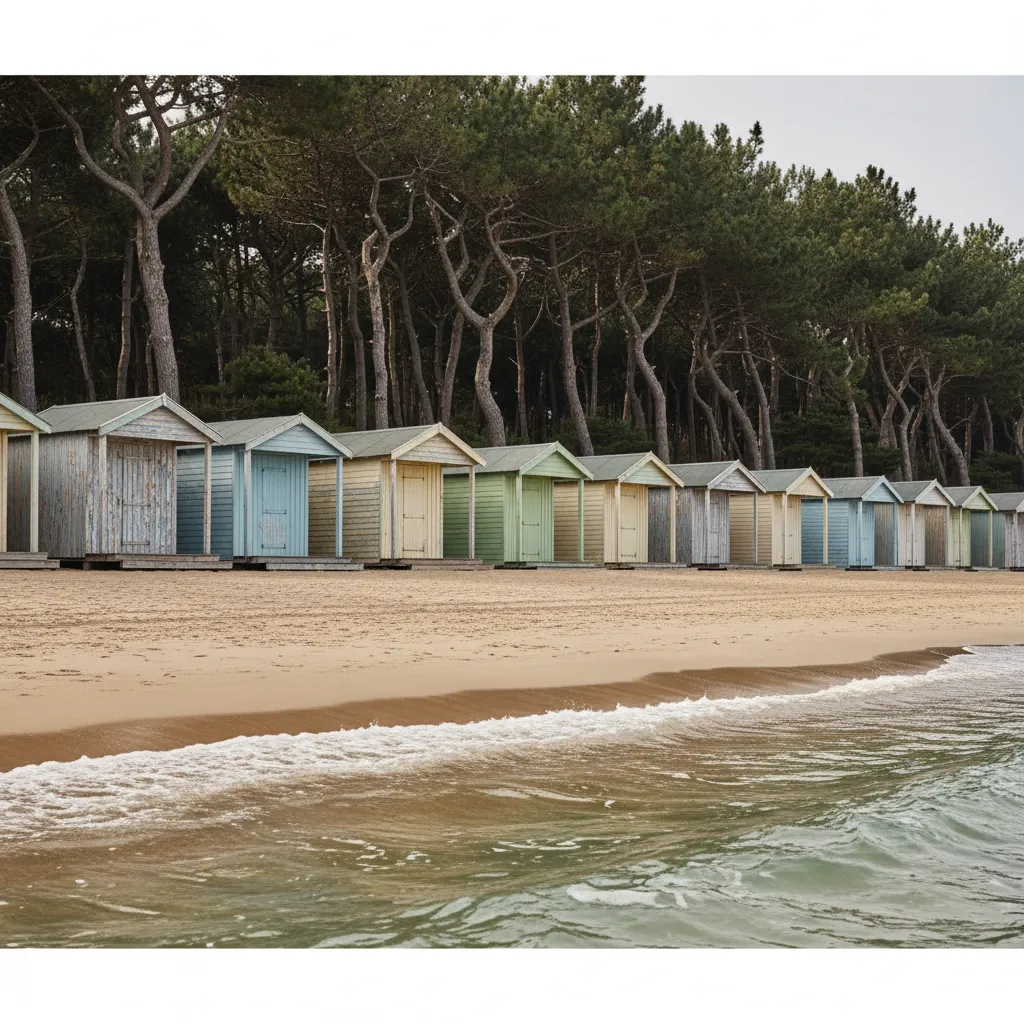 La plage des Dames et ses cabines de bain historiques sont à douze minutes à pied de l'hôtel Autre Mer