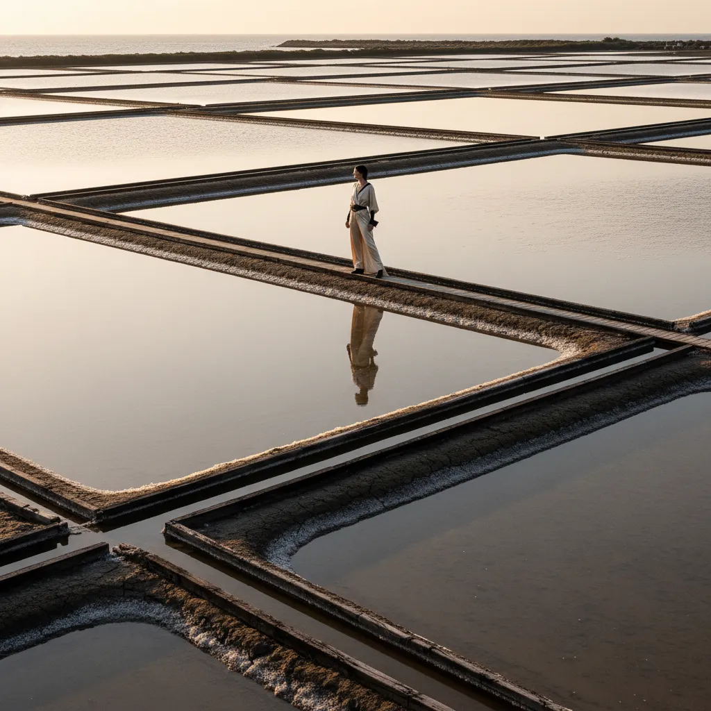 Les marais salants de Noirmoutier dépendent des marées de vive-eau pour renouveler l'eau de mer dans les bassins de décantation