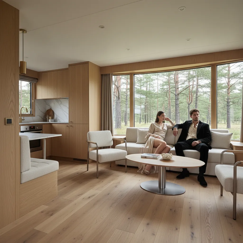 Un mobil-home récent de marque française offre 28 à 40 m² habitables avec des finitions soignées