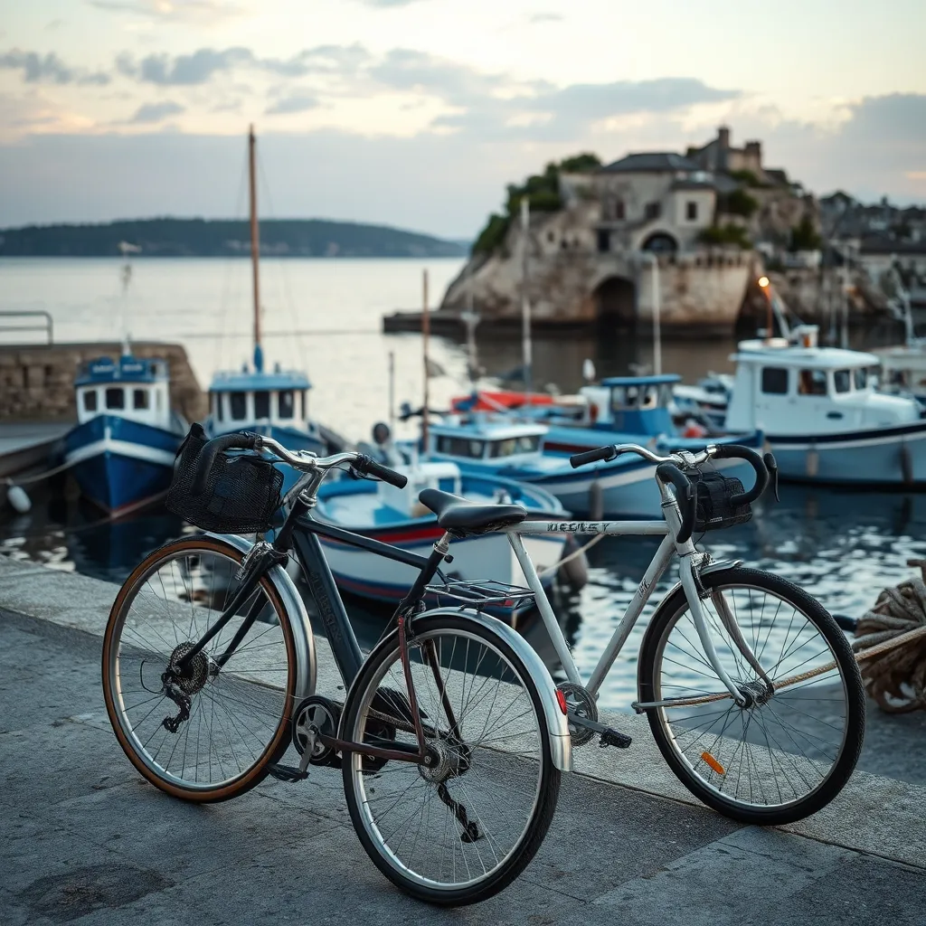Port-Joinville sur l'île d'Yeu : point de départ idéal pour un week-end vélo et côte sauvage