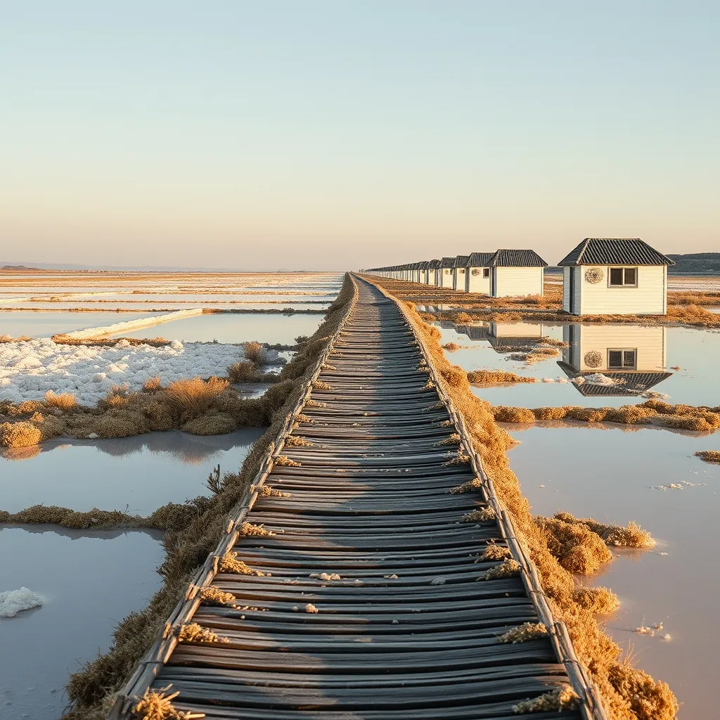 Le tour de Noirmoutier à vélo passe entre les marais salants et les cabanes de sauniers