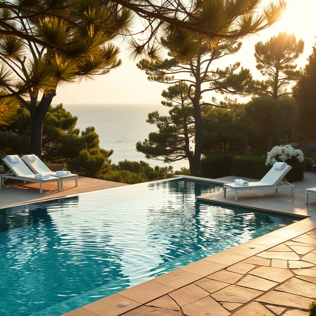 Piscine chauffée dans un jardin de pins maritimes : un critère de plus en plus recherché sur le littoral vendéen
