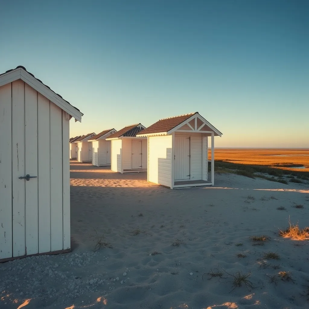À Noirmoutier, les cabines de la plage des Dames sont à 800 mètres du camping municipal