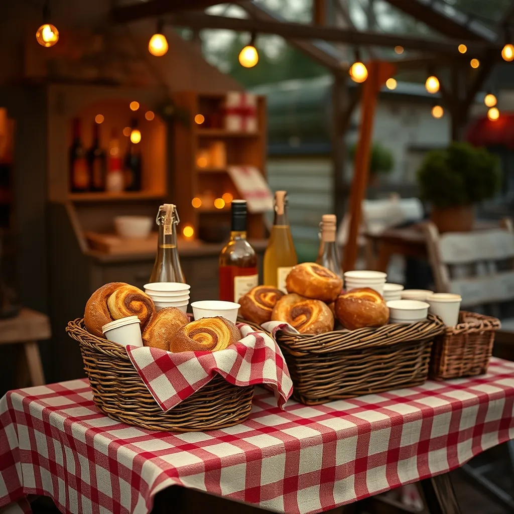 La buvette du concours : brioche vendéenne, cidre local et galettes-saucisses financent les associations