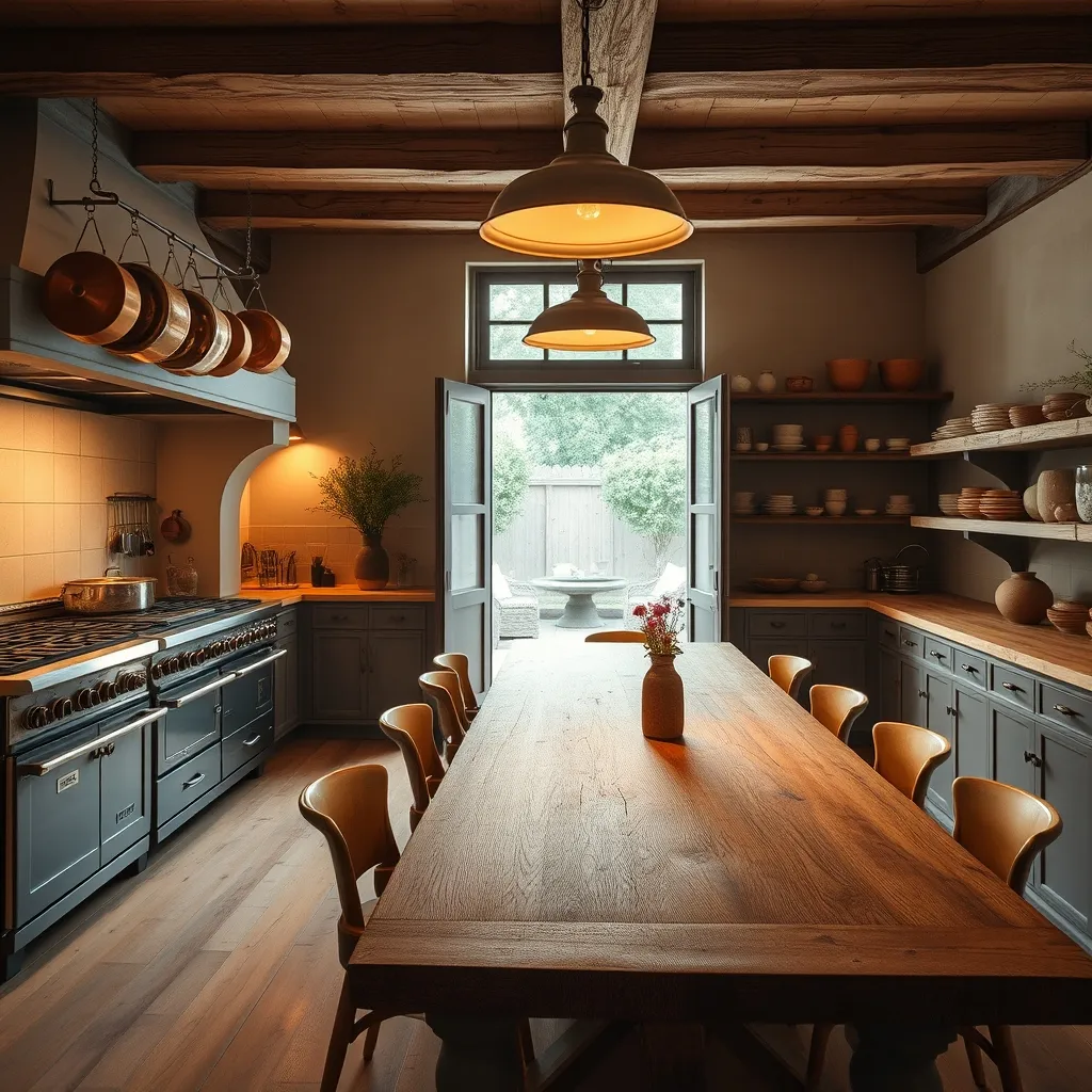 La cuisine collective équipée pour vingt convives fait toute la différence dans un grand gîte familial