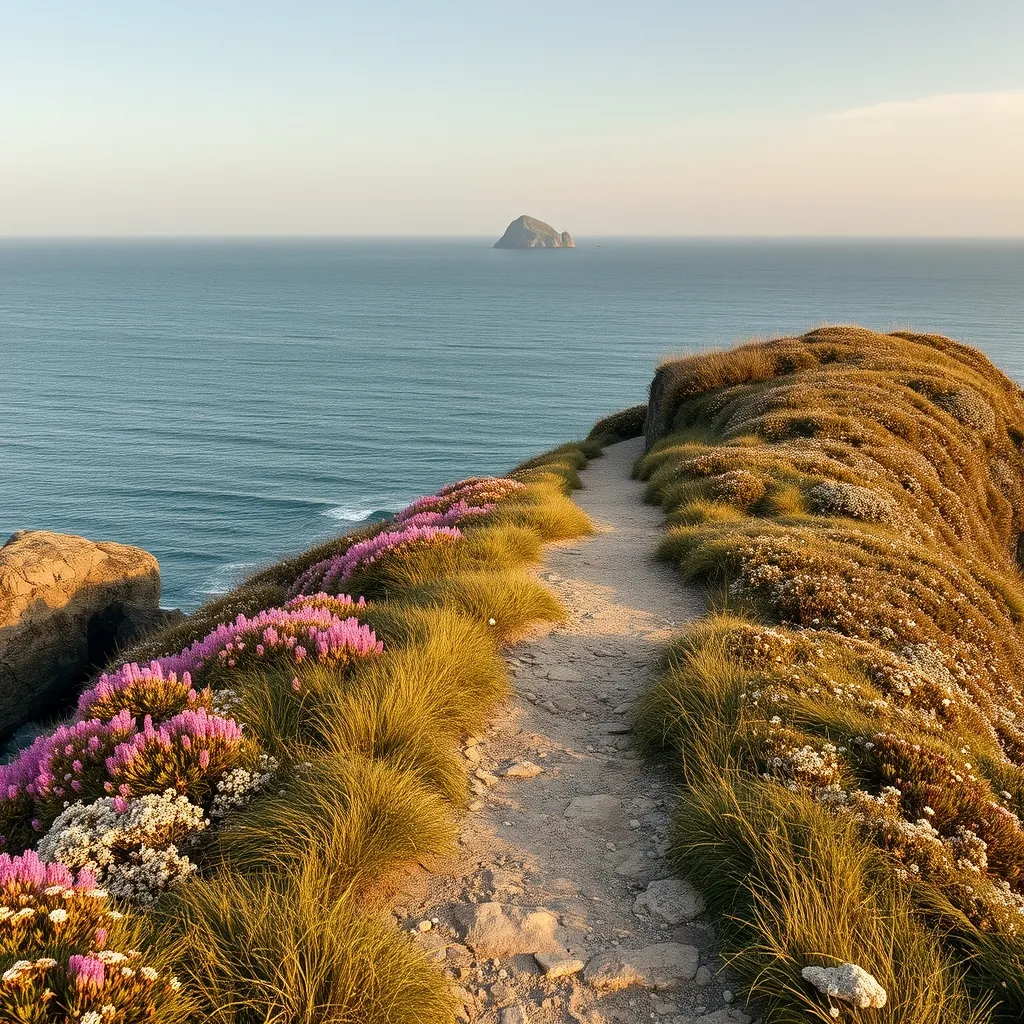 Le sentier côtier de la pointe de l'Herbaudière offre 4,5 km de boucle face au large avec l'île d'Yeu en toile de fond