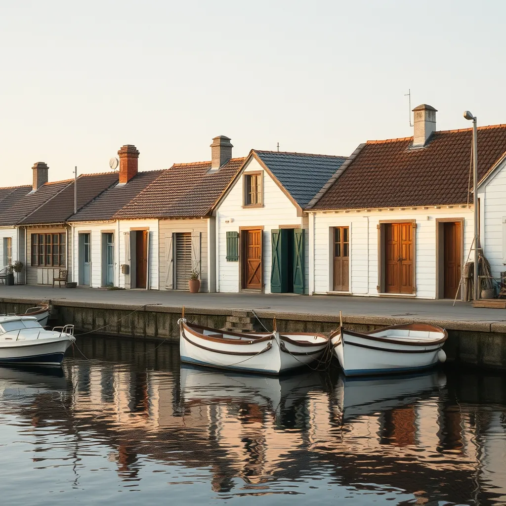 Maisons de pêcheur sur le port de L'Herbaudière à Noirmoutier : deux à trois ventes par an seulement sur ce micro-marché