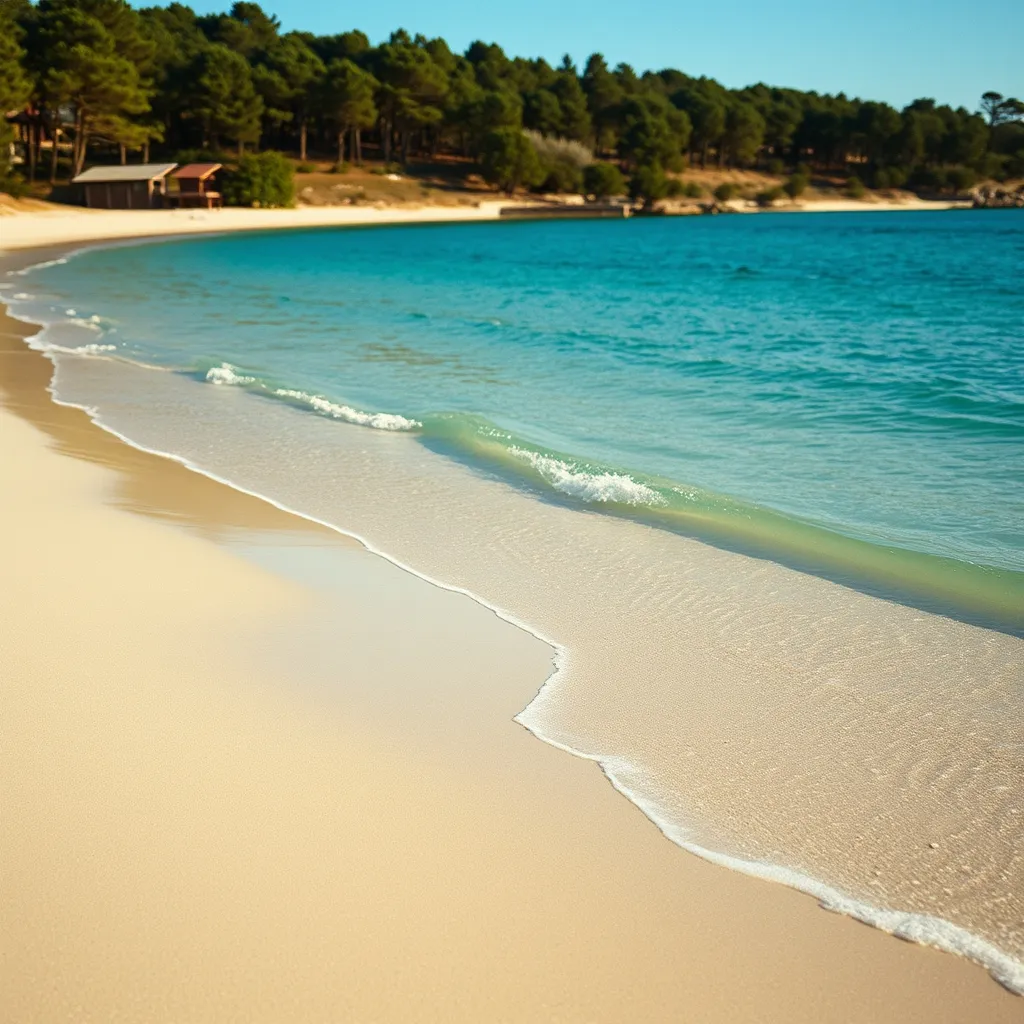 Eau calme et pente douce : la plage des Dames offre 50 à 80 mètres de fond sableux peu profond à marée basse