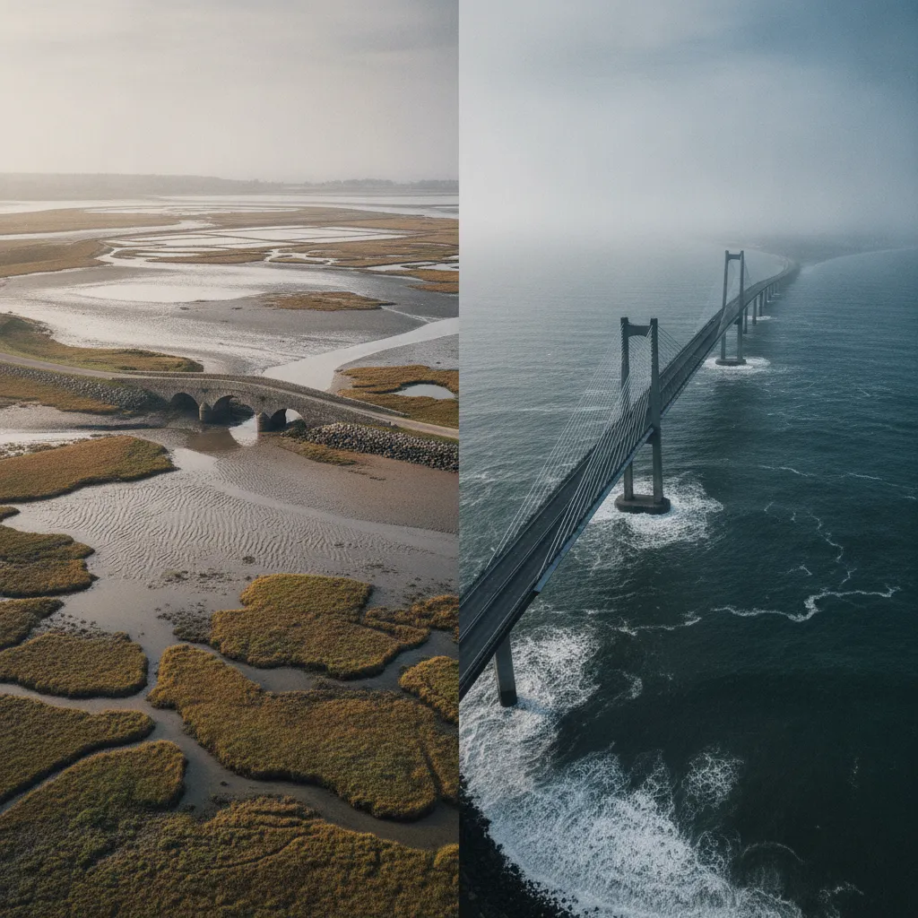 Contrairement au pont de Noirmoutier (gratuit, 553 m), celui de l'île de Ré reste payant et sans alternative routière