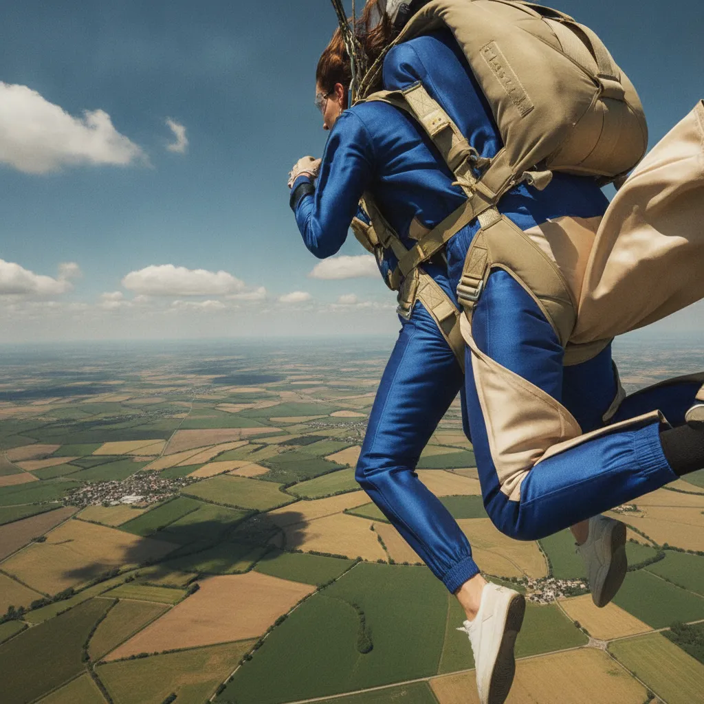 Le saut en tandem depuis 4 000 mètres offre près de 50 secondes de chute libre au-dessus de la plaine niortaise