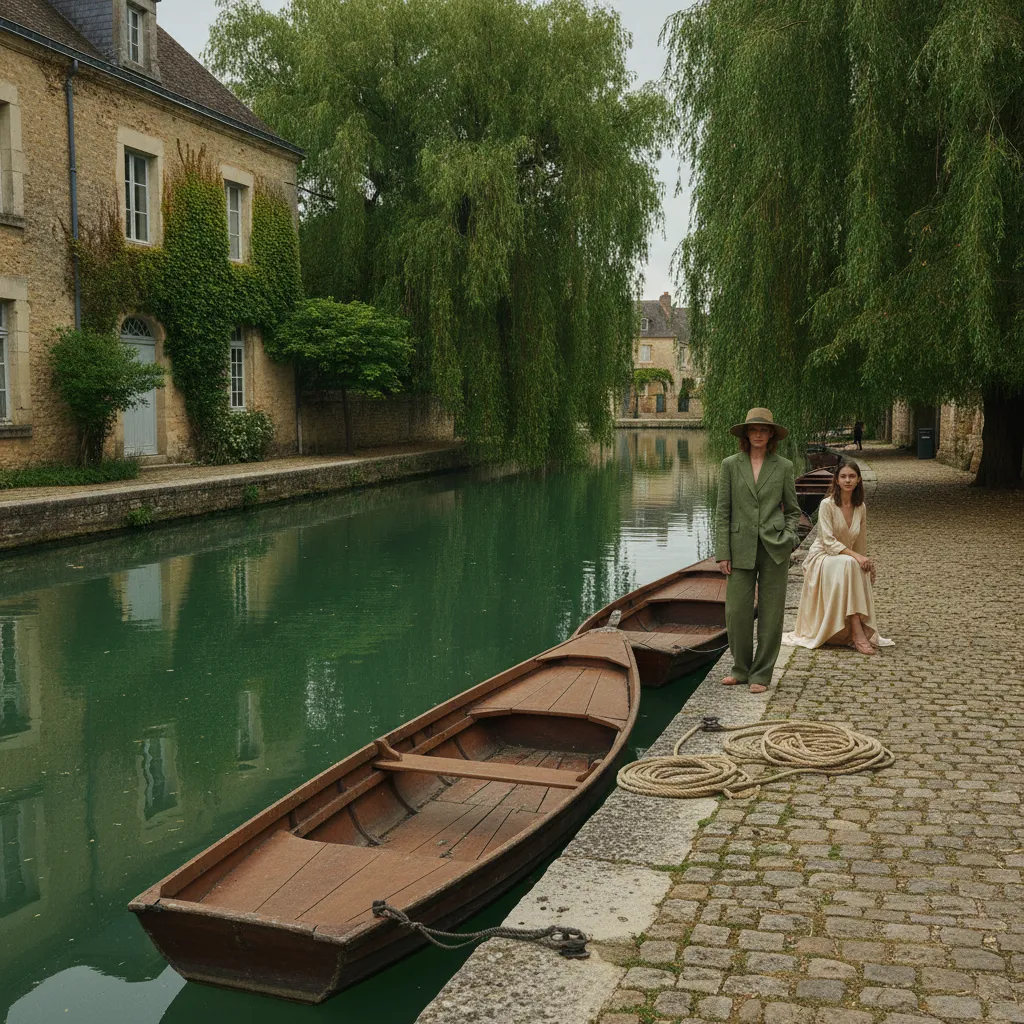 Les embarcadères de Coulon, à vingt minutes de l'aérodrome, point de départ des balades en barque dans la Venise verte