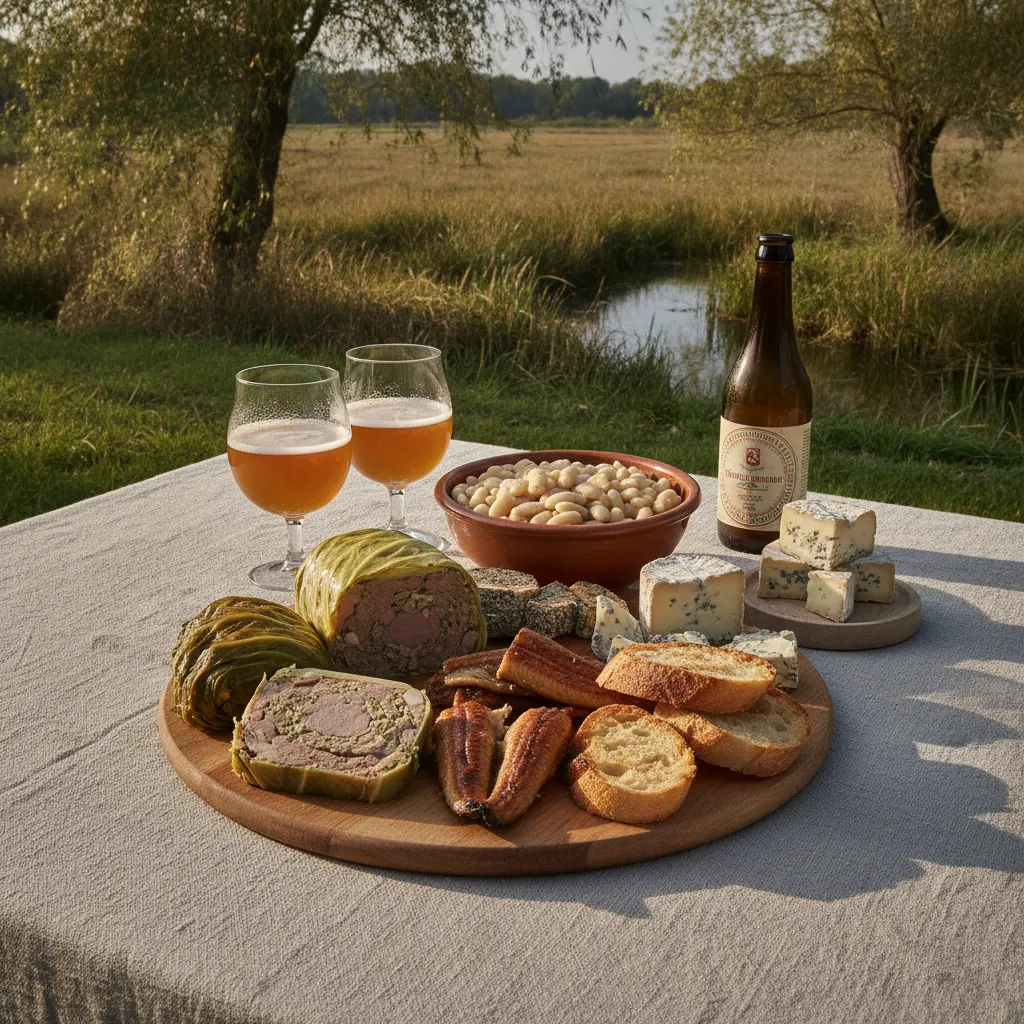 Farci poitevin, mojettes et anguille grillée composent les accords naturels avec les bières Tête de Mule