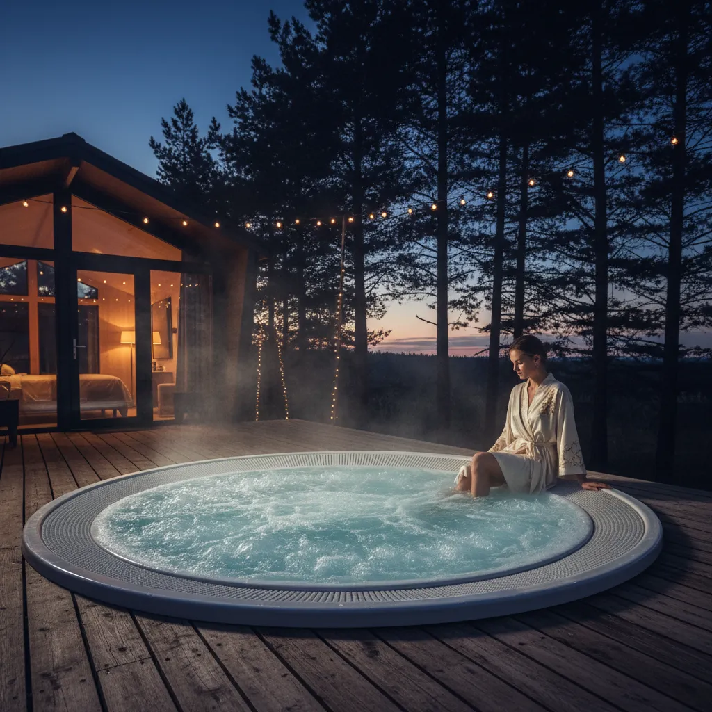 Le jacuzzi privatif reste l'argument phare des cottages haut de gamme, comptez 200 à 500 euros de plus par semaine