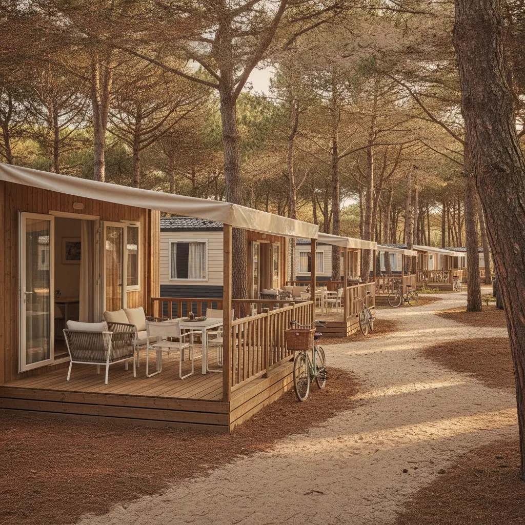 Mobil-homes premium sous les pins maritimes : en 5 étoiles, comptez 1 200 à 2 100 euros la semaine en juillet-août