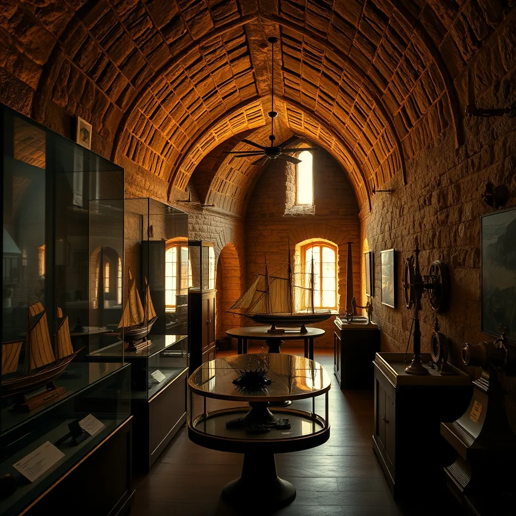 Les maquettes de navires et les instruments de navigation racontent l'histoire maritime de l'île