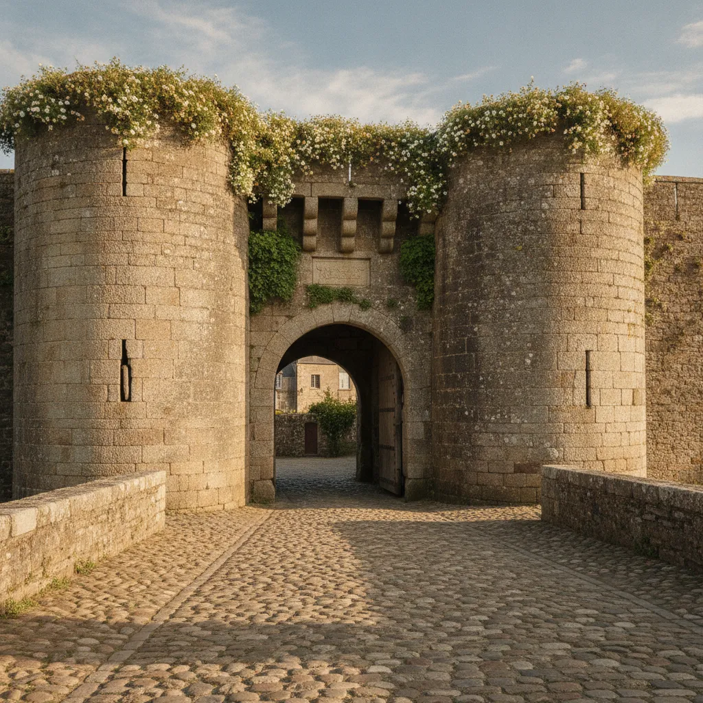 La porte Saint-Michel de Guérande, point de départ d'une balade sur les remparts médiévaux