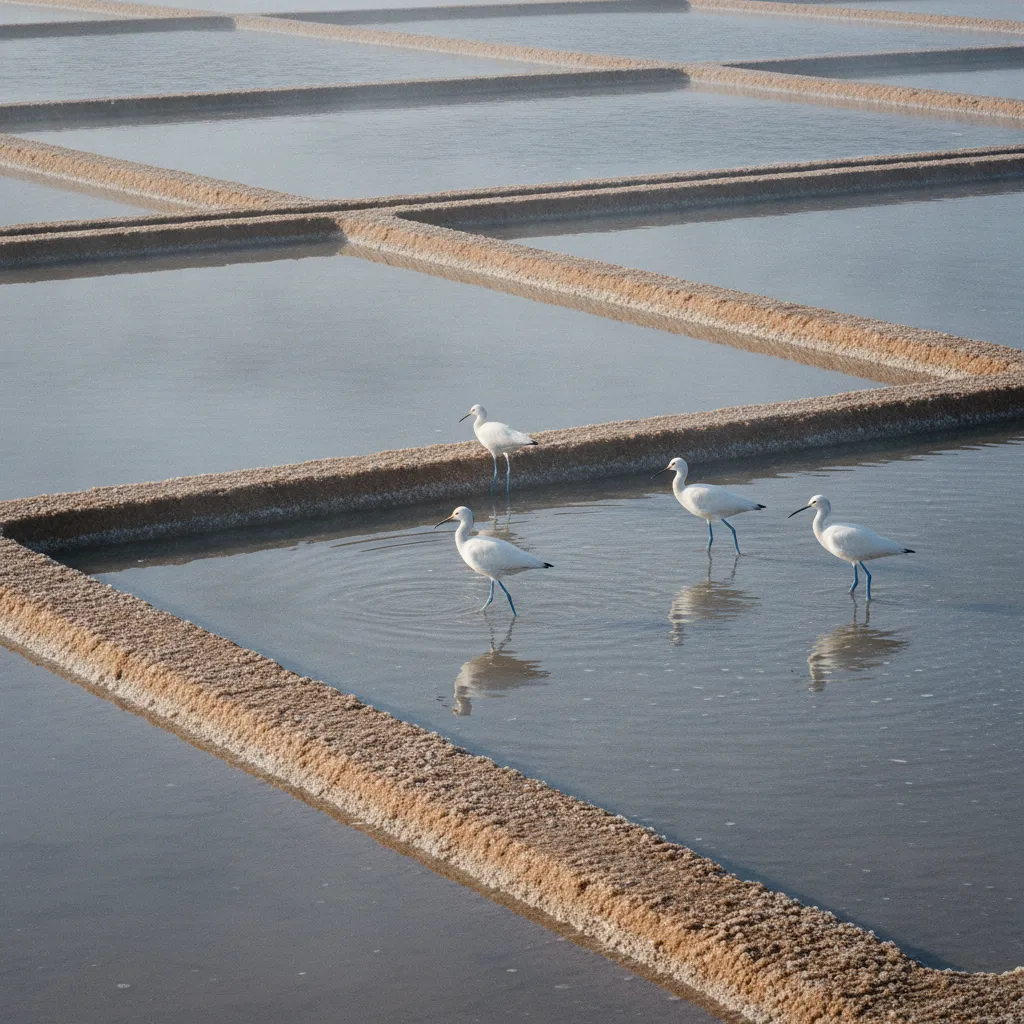 Avocettes élégantes dans les salines : le marais de Guérande abrite une riche avifaune protégée