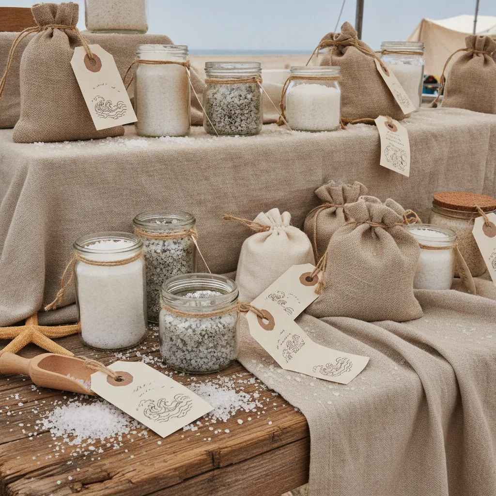 Fleur de sel et gros sel gris en vente directe : entre 3 et 12 euros selon le produit et le conditionnement