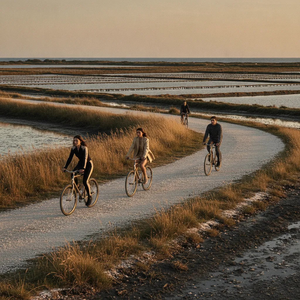 Plus de 110 km de pistes cyclables relient tous les villages et plages de l'île de Ré
