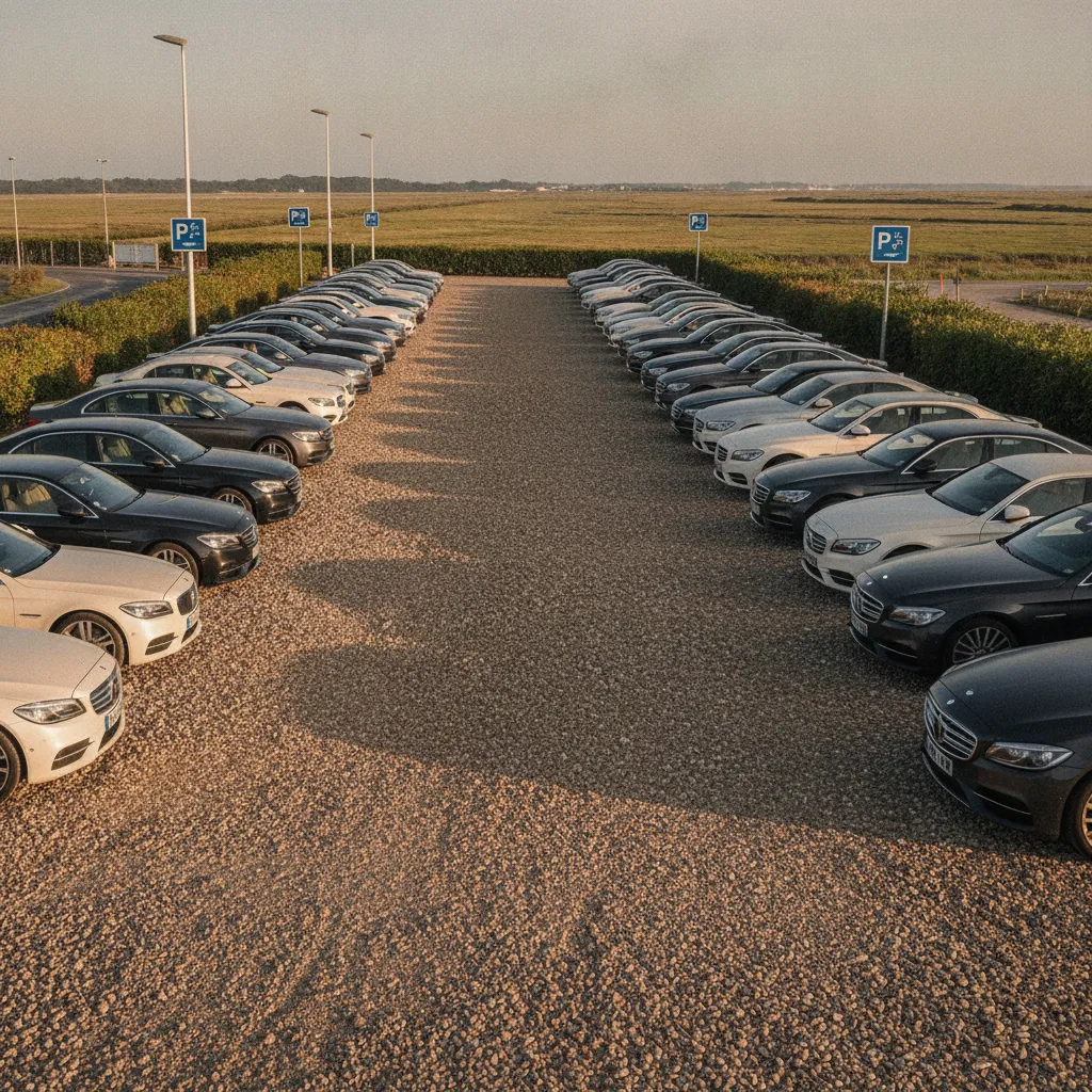 Le parking relais La Repentie offre 800 places gratuites avant le péage du pont