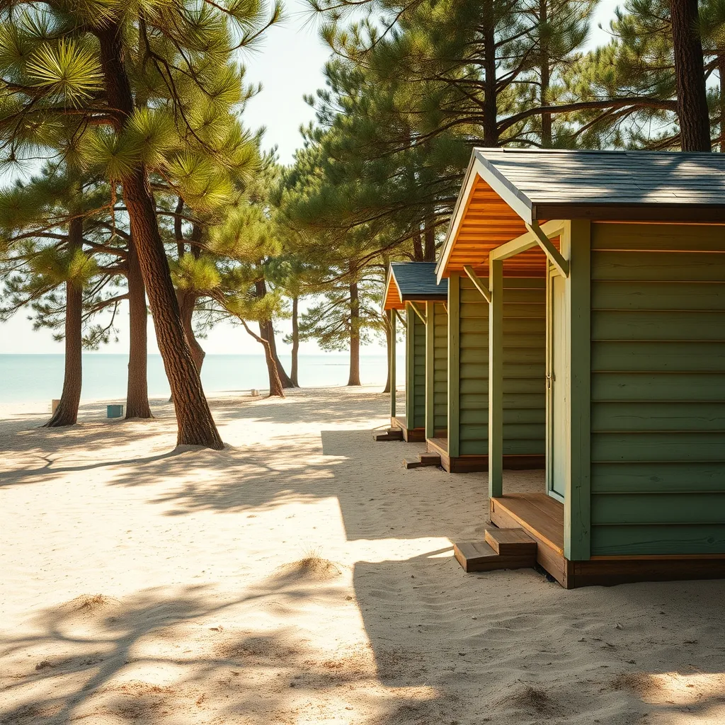 Les cabanes du bois de la Chaise à Noirmoutier : ombre naturelle et eau calme, le duo gagnant pour les familles
