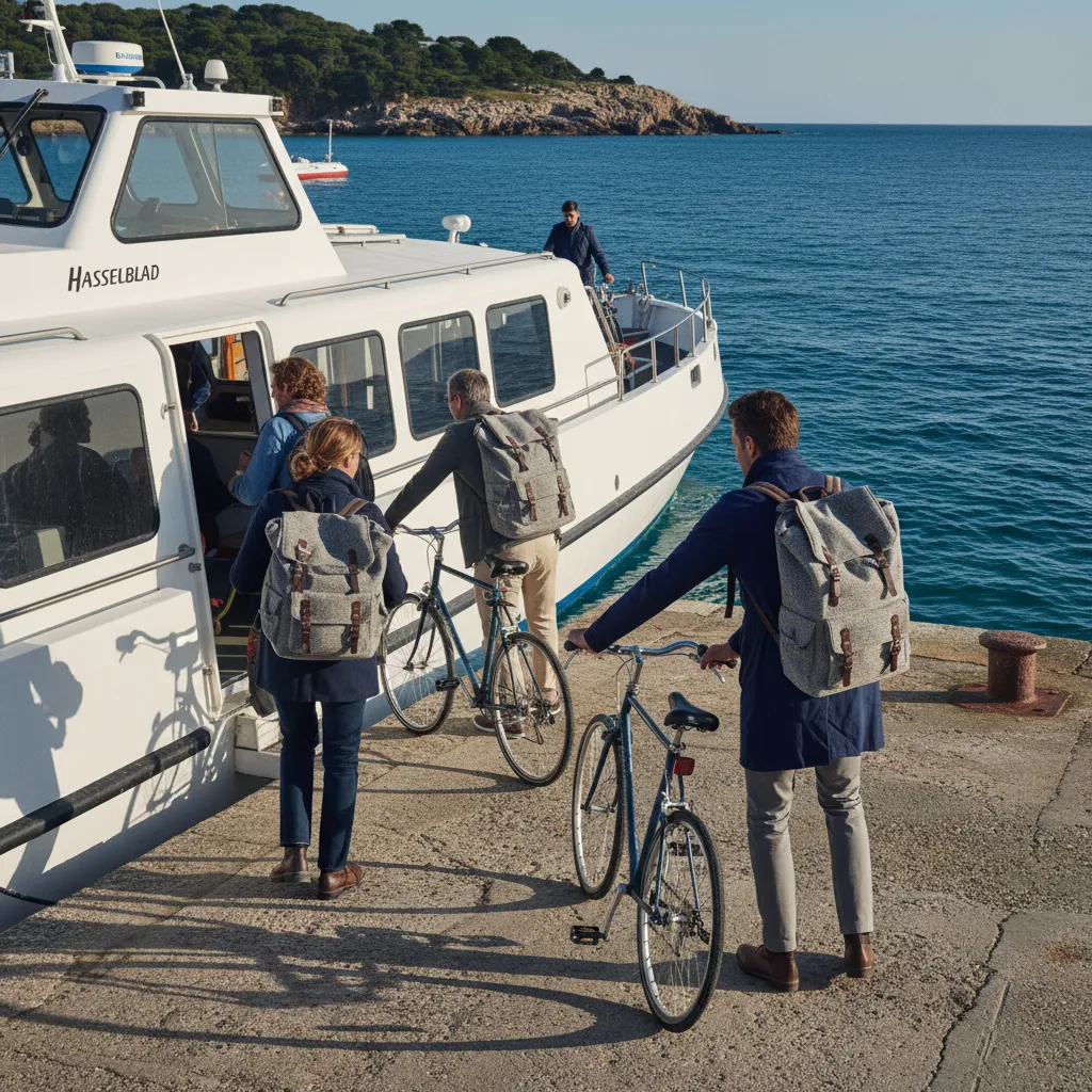Le débarcadère de Port-Joinville : trente minutes de traversée depuis Fromentine en navire rapide
