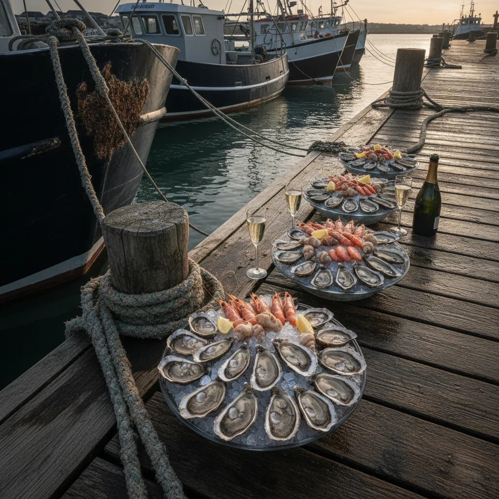 Plateau de fruits de mer sur le quai Garnier : la pêche du matin, servie à midi, à partir de 25 euros pour deux