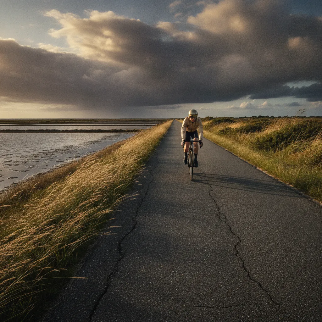 180 km de vélo sur terrain plat mais face au vent atlantique : la vraie difficulté du T24 rétais