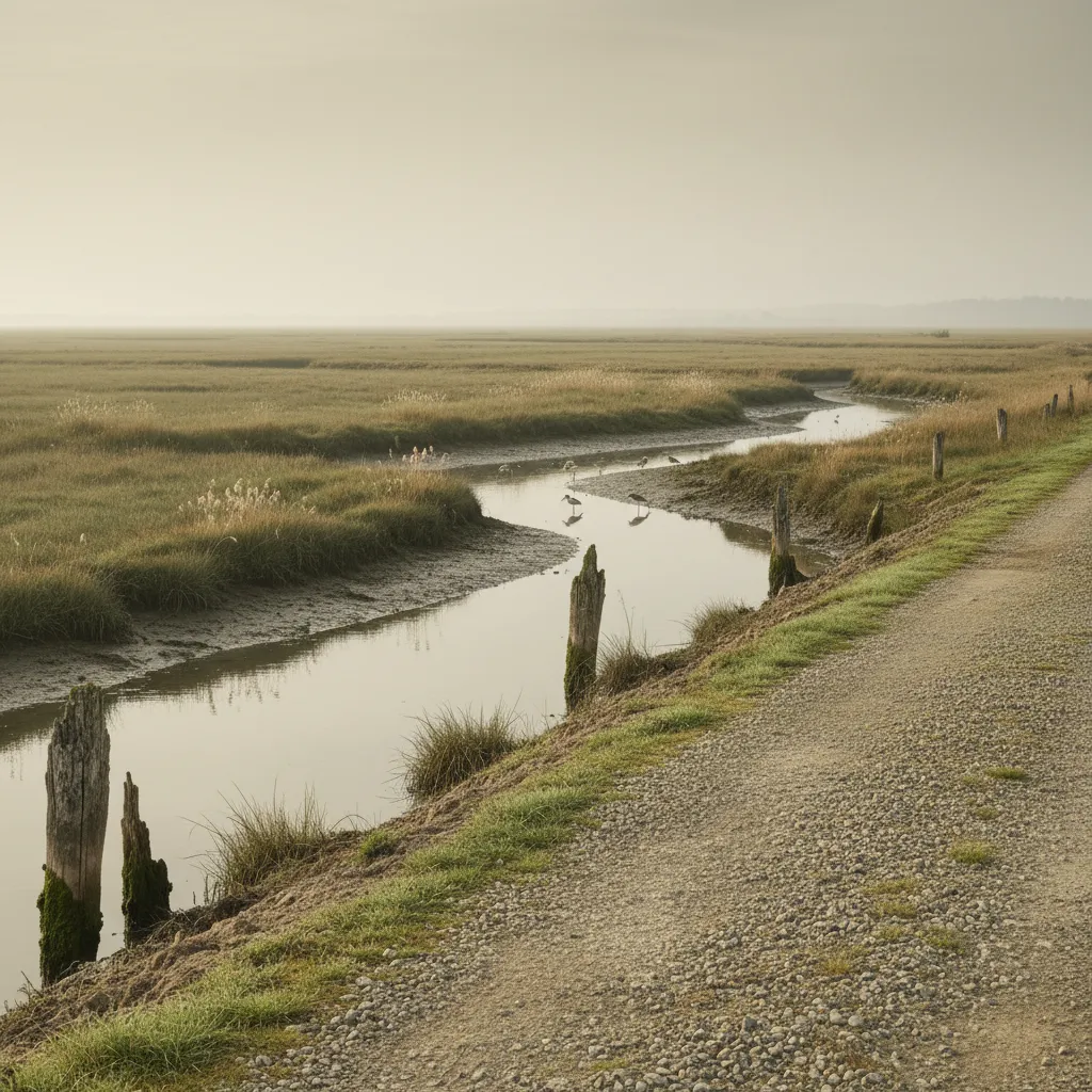 Le marais breton vendéen entre Bouin et Beauvoir-sur-Mer : pistes sur digues, étiers et oiseaux limicoles dès le printemps