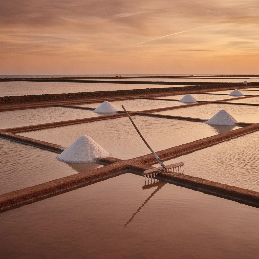 Les marais salants du Fier d'Ars produisent une fleur de sel vendue entre 6 et 9 euros les 250 g chez les sauniers
