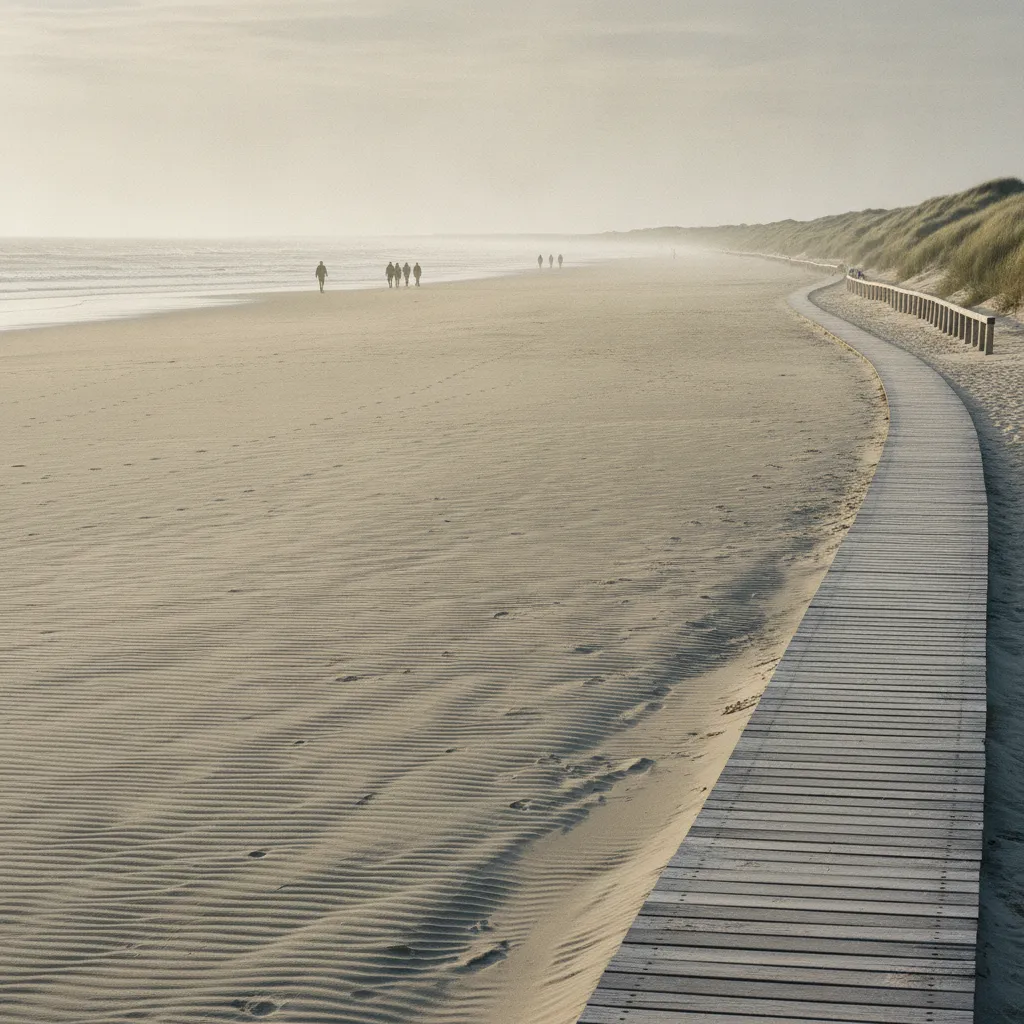 La plage de La Bosse à L'Épine, accessible à pied depuis trois campings de l'île