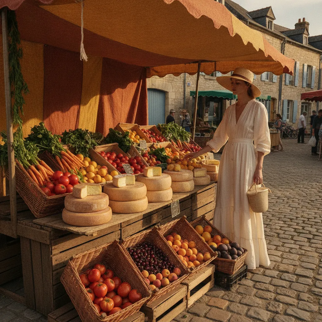 Le marché des Mathes, mardi et vendredi matin, pour des courses à prix plus doux que l'épicerie du camping