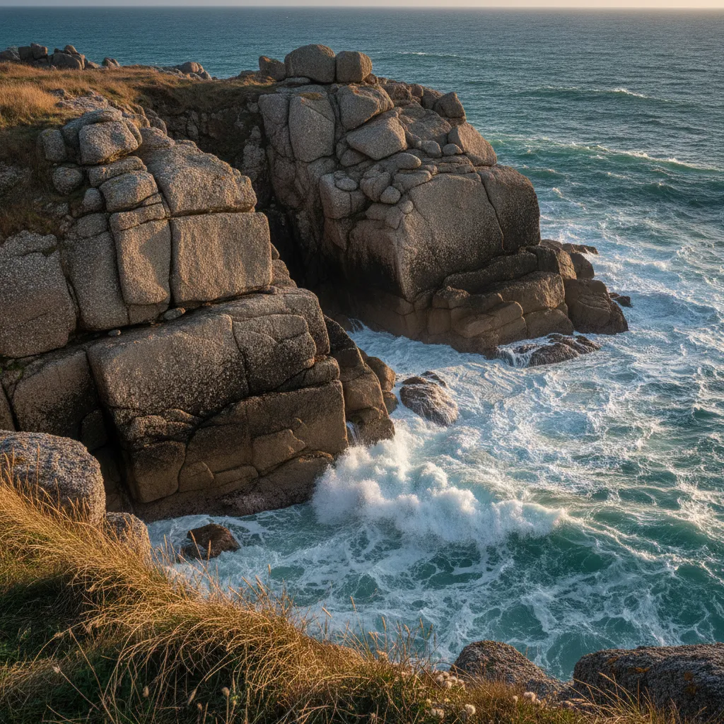 La côte sauvage entre Le Croisic et Batz-sur-Mer : criques granitiques et mer agitée, à 15 minutes des campings de La Turballe