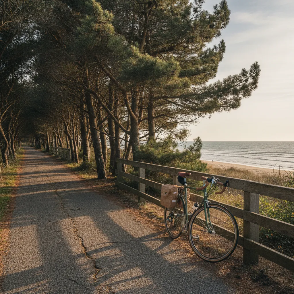 Les pistes cyclables vendéennes relient facilement les campings aux plages naturistes du littoral