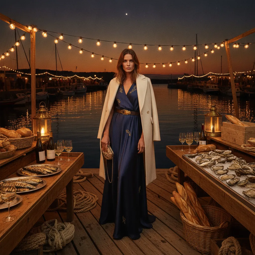 Le marché nocturne de La Flotte en bord de port : huîtres, sardines grillées et vin blanc face aux bateaux