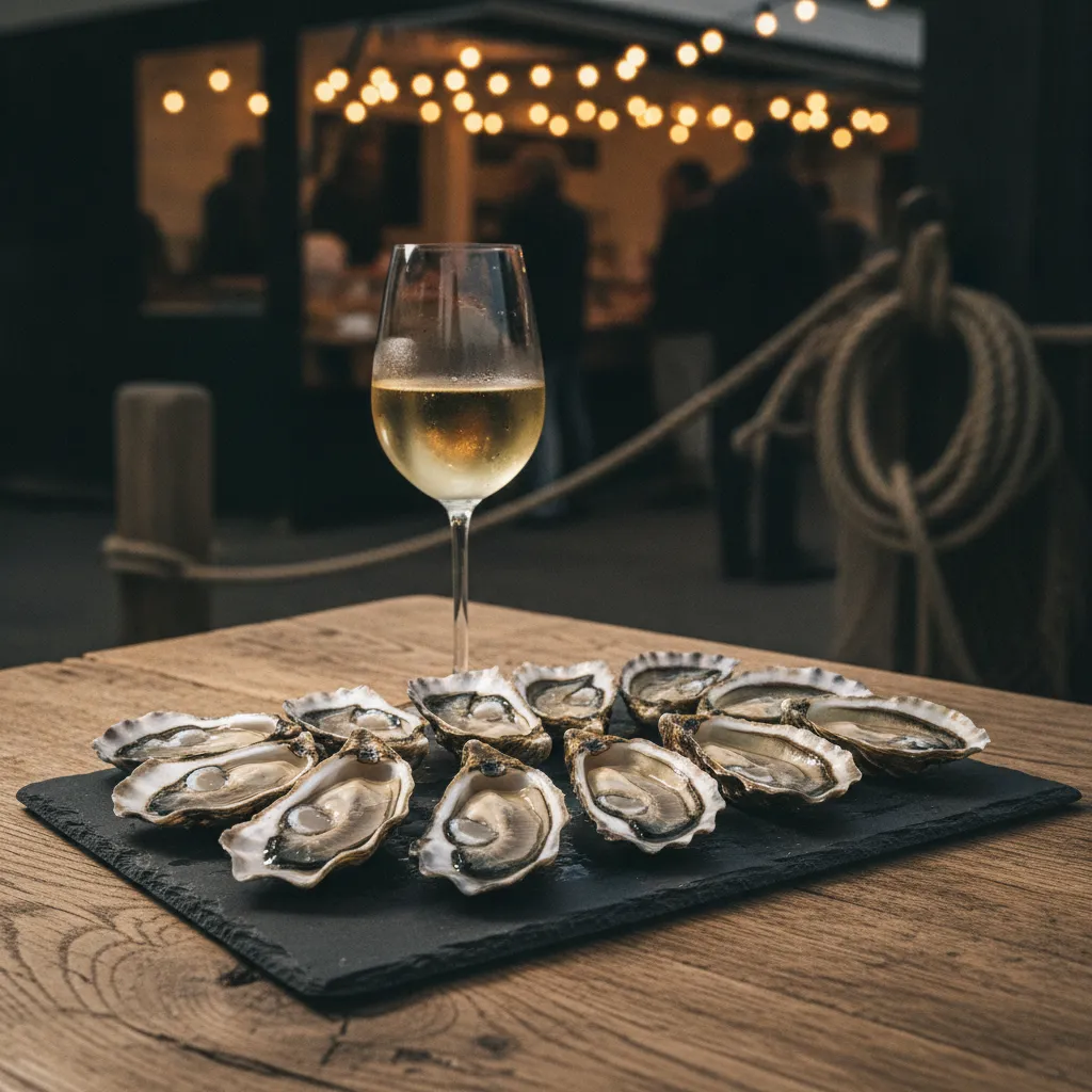 Les huîtres de la Seudre servies avec un pineau blanc : le duo classique du marché, entre 10 et 15 euros