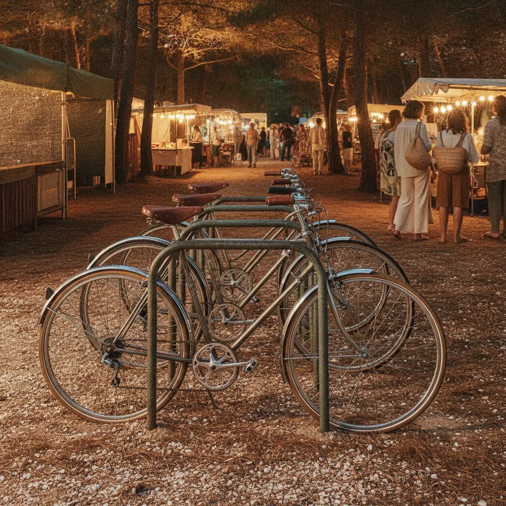 Le vélo reste le moyen le plus malin pour rejoindre le marché depuis les campings de la presqu'île d'Arvert