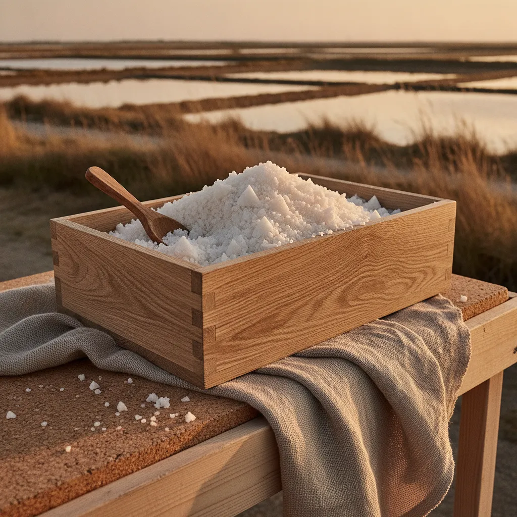 La fleur de sel de Noirmoutier se négocie entre 8 et 12 euros les 250 g en direct producteur sur les marchés
