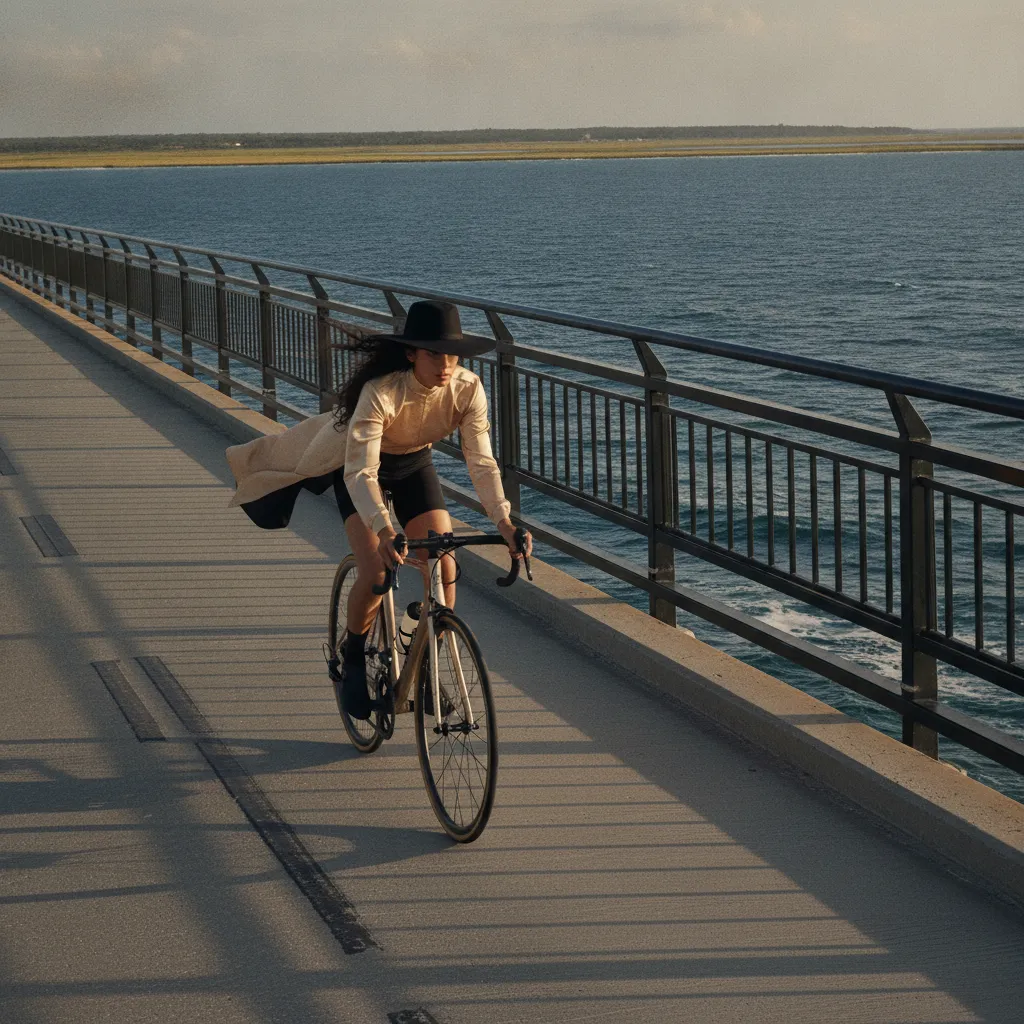 La traversée à vélo est gratuite et prend environ quinze minutes par beau temps