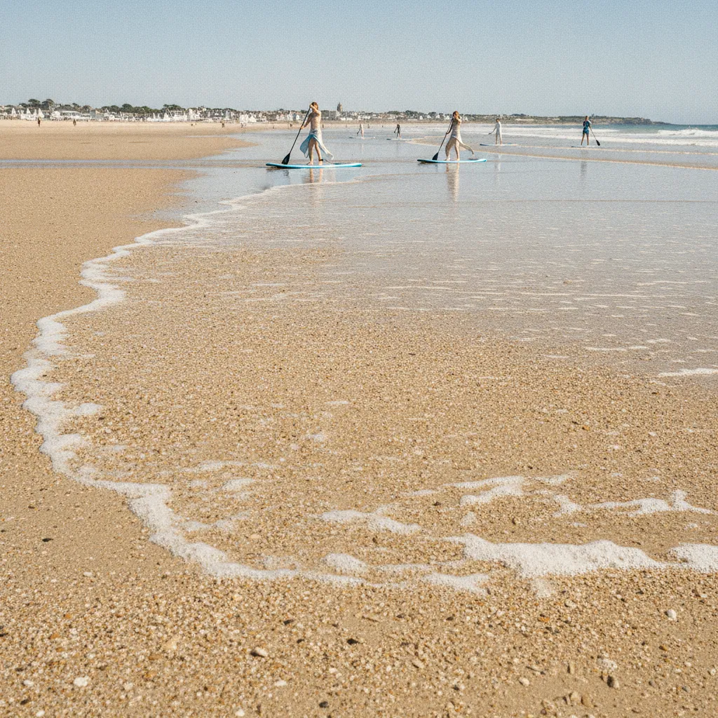 Châtelaillon-Plage à 15 minutes de La Rochelle : paddle dès 15 euros l'heure sur une eau calme et peu profonde