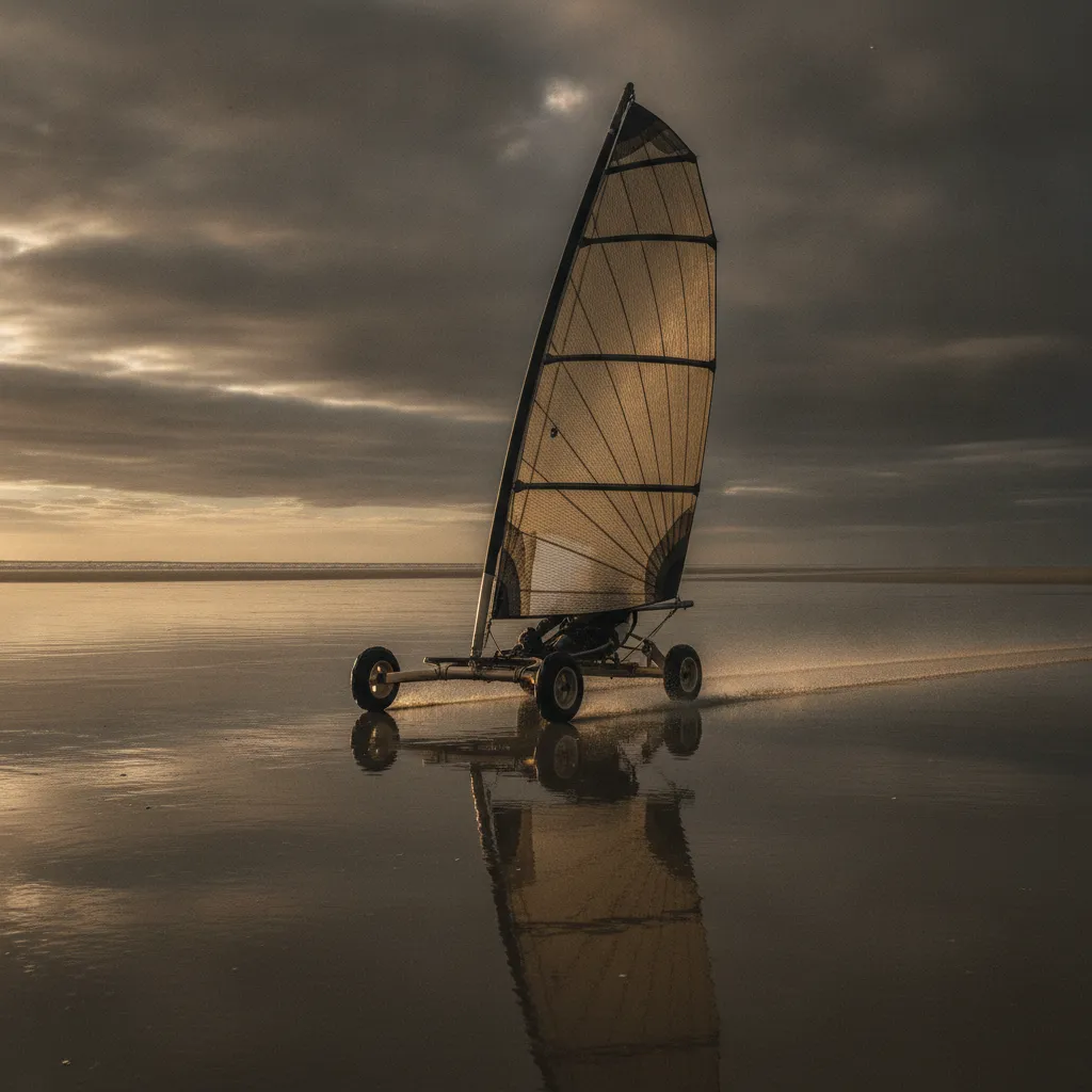 Le char à voile est accessible dès 8 ans sur les plages de Saint-Jean-de-Monts, entre 25 et 35 euros la séance