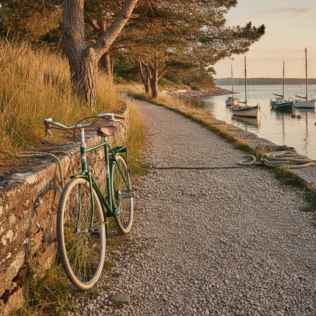 Les voies vertes du Morbihan permettent de rejoindre les marchés nocturnes à vélo, sans souci de stationnement