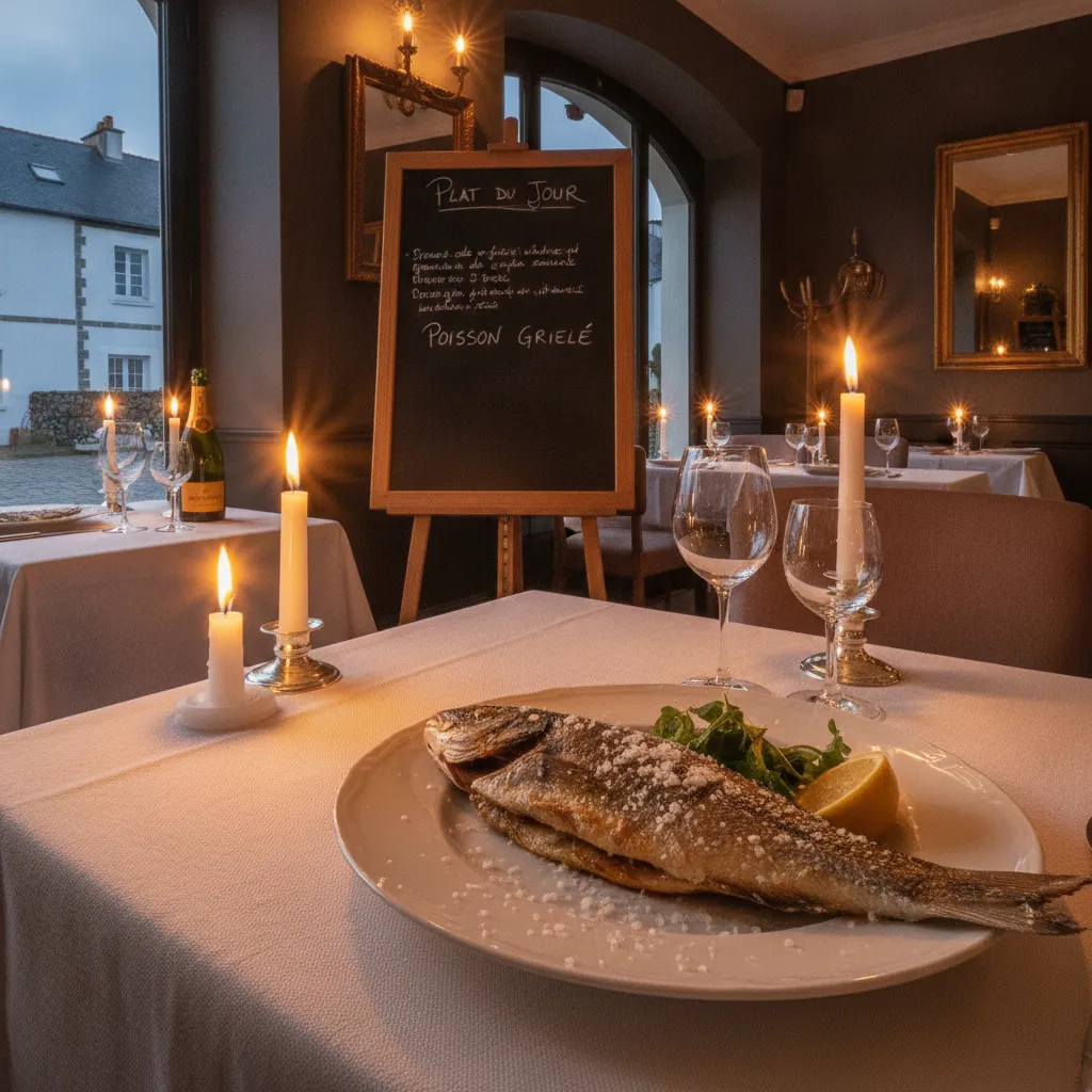 Ardoise du jour dans un bistrot du littoral vendéen : carte courte, produits frais, fiefs vendéens au verre