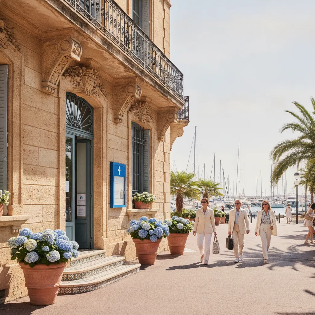Le bureau d'information touristique, boulevard de l'Égalité, à deux pas du port de plaisance