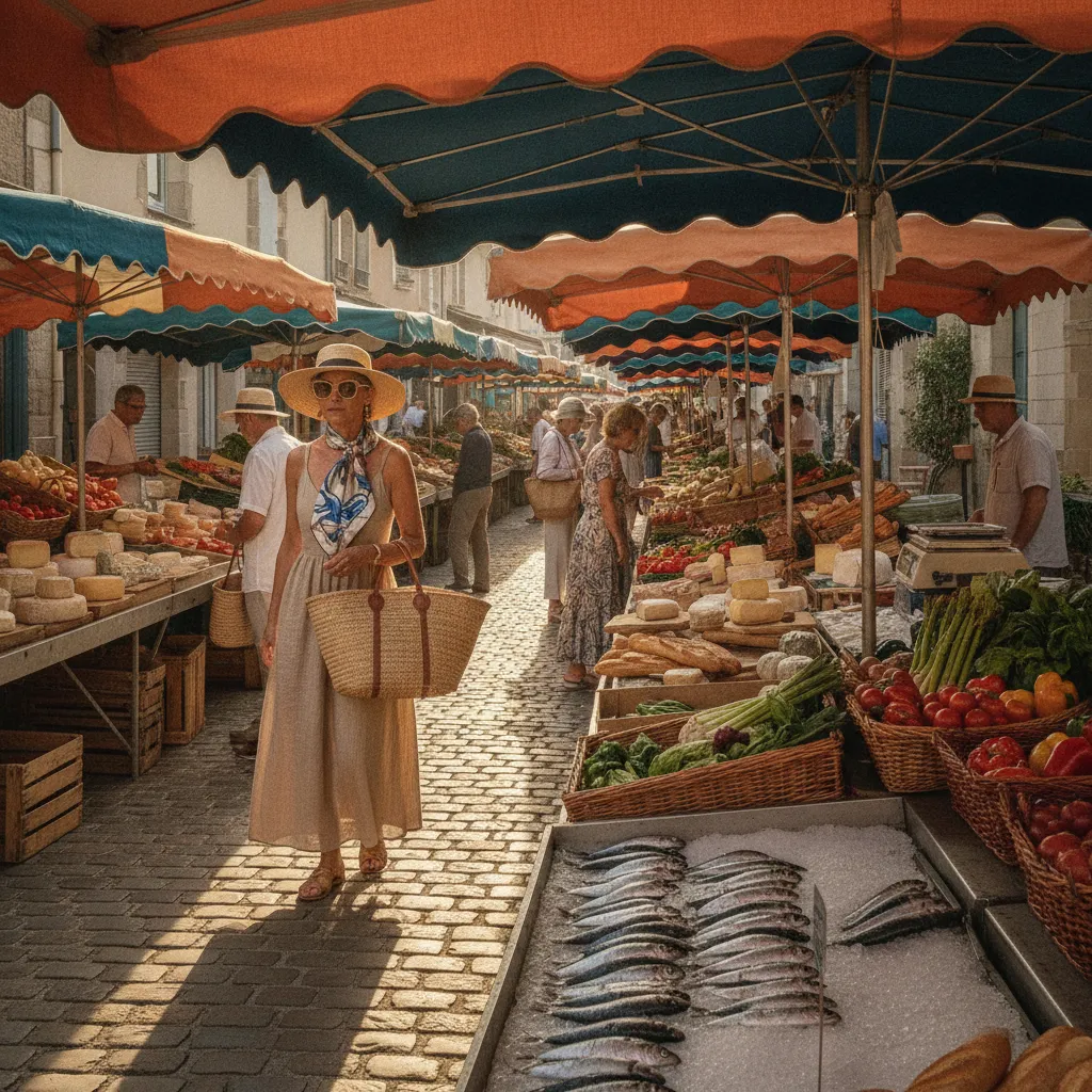 Le marché de plein air du samedi matin rassemble plus de 200 exposants en haute saison