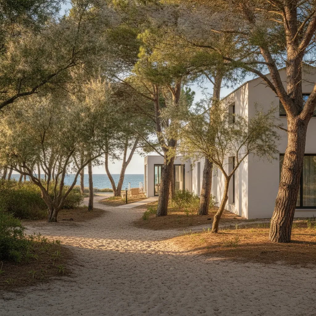 L'hôtel Atalante et son parc arboré de deux hectares, à cent mètres de la plage de Sainte-Marie-de-Ré